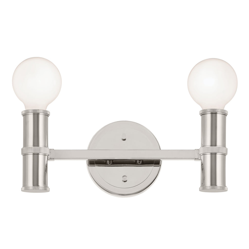 KICHLER 55158PN Torche 13 Inch 2 Light Vanity In Polished Nickel