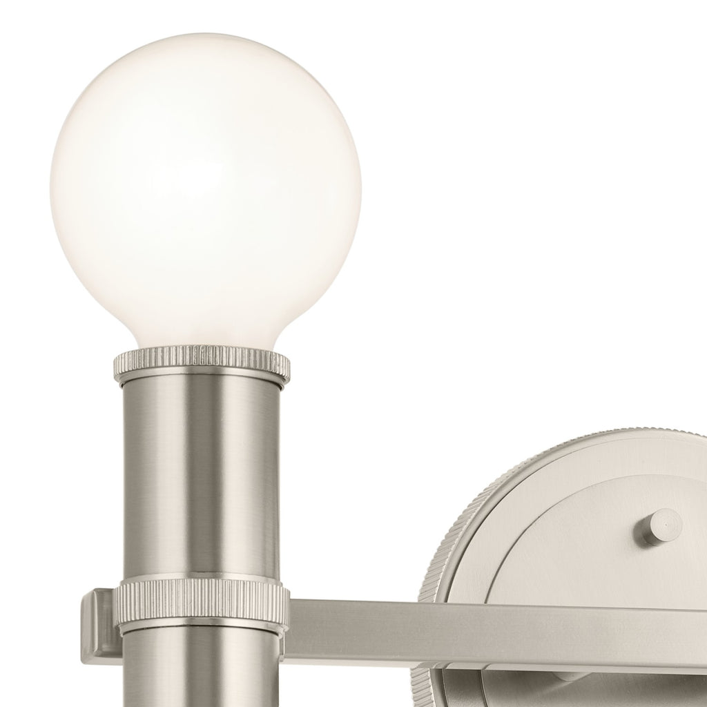 KICHLER 55158NI Torche 13 Inch 2 Light Vanity In Brushed Nickel