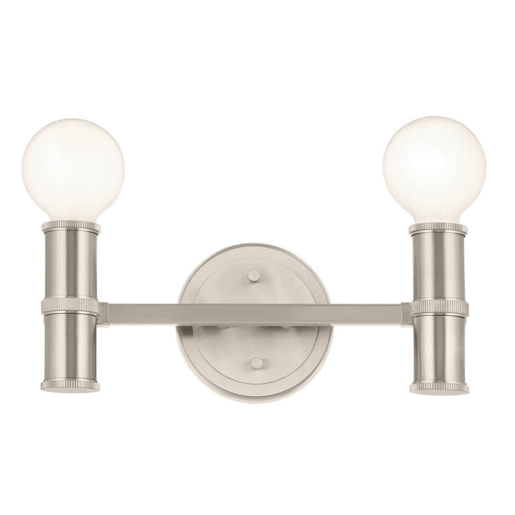 KICHLER 55158NI Torche 13 Inch 2 Light Vanity In Brushed Nickel