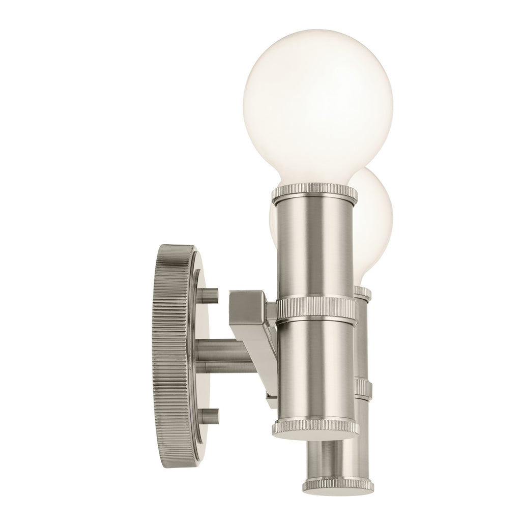 KICHLER 55158NI Torche 13 Inch 2 Light Vanity In Brushed Nickel