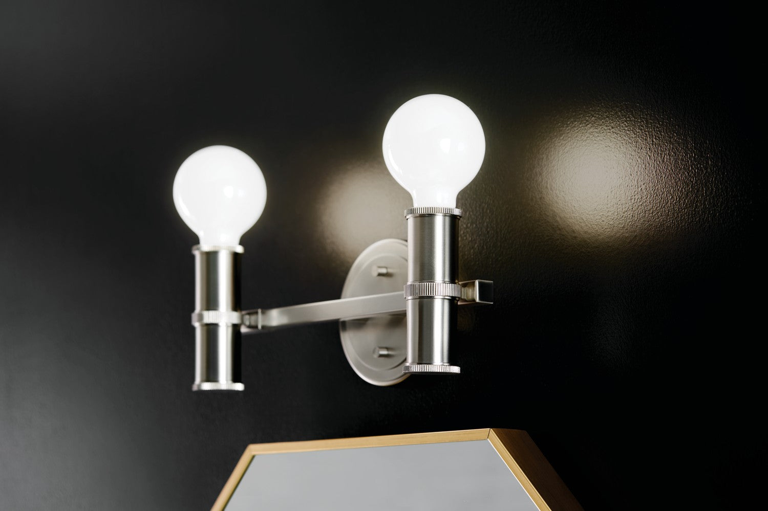 KICHLER 55158NI Torche 13 Inch 2 Light Vanity In Brushed Nickel