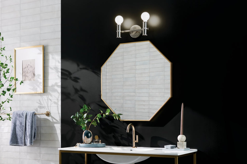 KICHLER 55158NI Torche 13 Inch 2 Light Vanity In Brushed Nickel