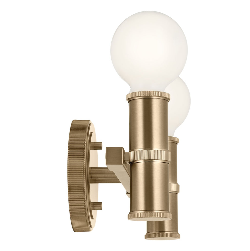 KICHLER 55158CPZ Torche 13 Inch 2 Light Vanity In Champagne Bronze
