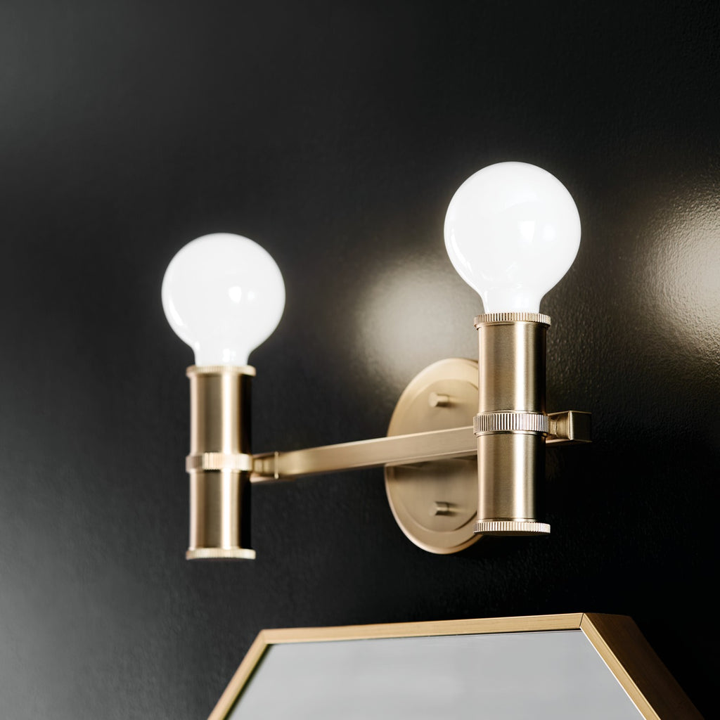 KICHLER 55158CPZ Torche 13 Inch 2 Light Vanity In Champagne Bronze