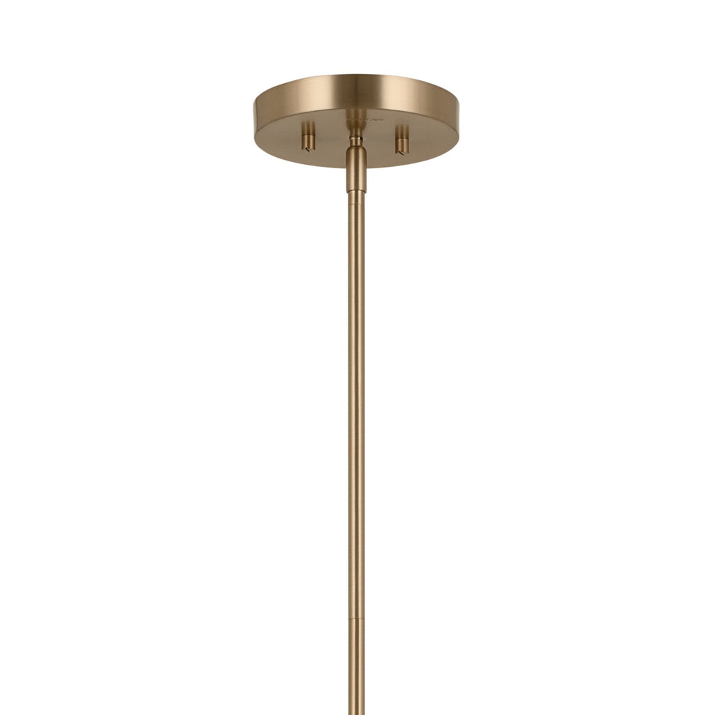 KICHLER 52532CPZBK Gala 36 Inch 8 Light Chandelier In Champagne Bronze With Black