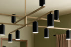 KICHLER 52533CPZBK Gala 55.75 Inch 12 Light Chandelier In Champagne Bronze With Black