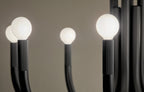 KICHLER 52550BK Odensa 29.25 Inch 8 Light Chandelier In Black