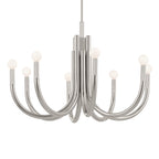 KICHLER 52550PN Odensa 29.25 Inch 8 Light Chandelier In Polished Nickel