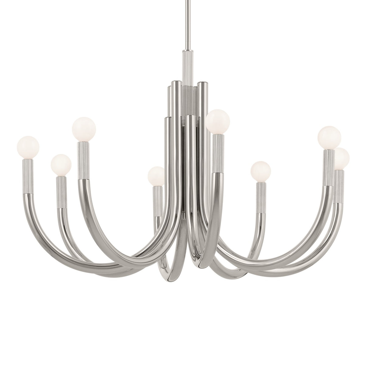 KICHLER 52550PN Odensa 29.25 Inch 8 Light Chandelier In Polished Nickel