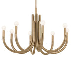 KICHLER 52550CPZ Odensa 29.25 Inch 8 Light Chandelier In Champagne Bronze