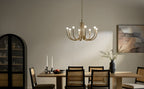 KICHLER 52550CPZ Odensa 29.25 Inch 8 Light Chandelier In Champagne Bronze
