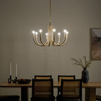 KICHLER 52550CPZ Odensa 29.25 Inch 8 Light Chandelier In Champagne Bronze