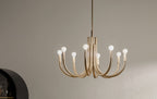 KICHLER 52550CPZ Odensa 29.25 Inch 8 Light Chandelier In Champagne Bronze