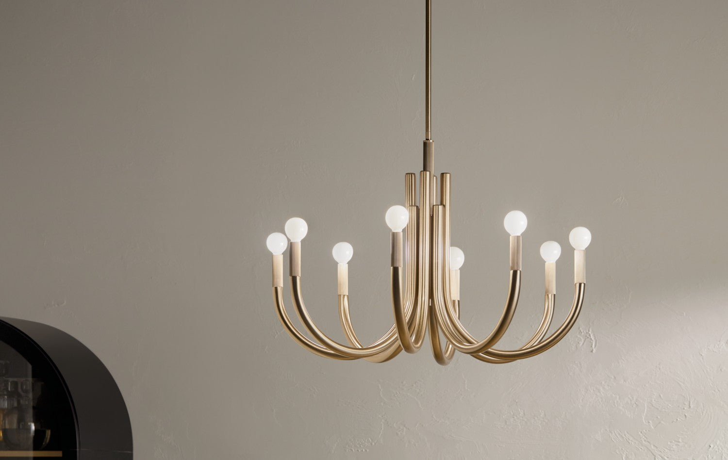 KICHLER 52550CPZ Odensa 29.25 Inch 8 Light Chandelier In Champagne Bronze
