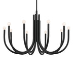 KICHLER 52551BK Odensa 40.25 Inch 10 Light Chandelier In Black