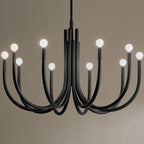 KICHLER 52551BK Odensa 40.25 Inch 10 Light Chandelier In Black
