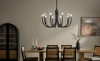 KICHLER 52551BK Odensa 40.25 Inch 10 Light Chandelier In Black