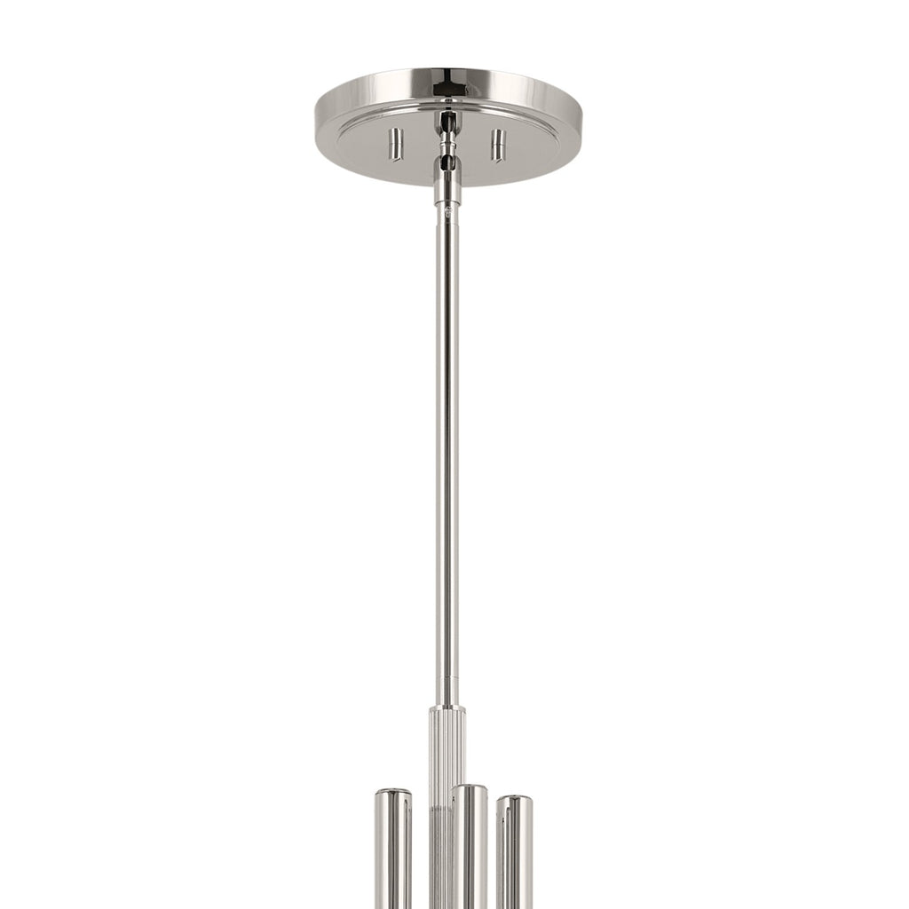 KICHLER 52551PN Odensa 40.25 Inch 10 Light Chandelier In Polished Nickel