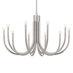 KICHLER 52551PN Odensa 40.25 Inch 10 Light Chandelier In Polished Nickel