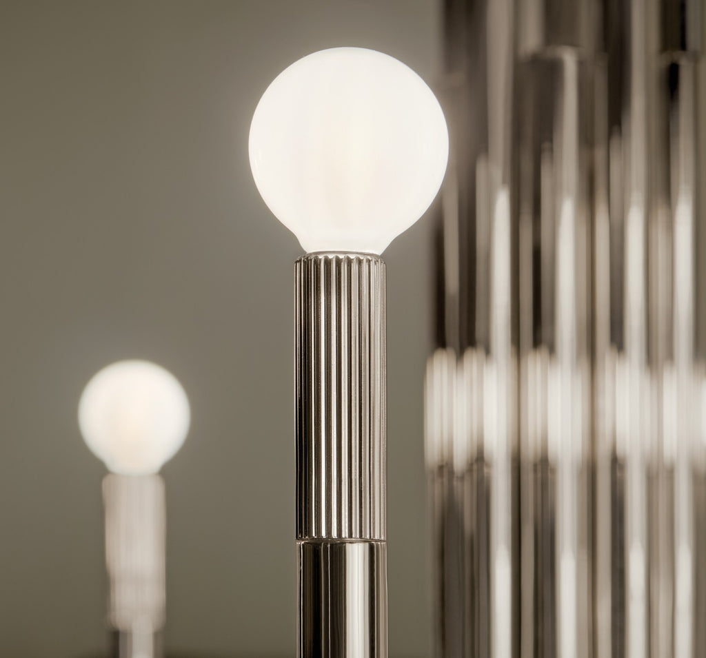 KICHLER 52551PN Odensa 40.25 Inch 10 Light Chandelier In Polished Nickel