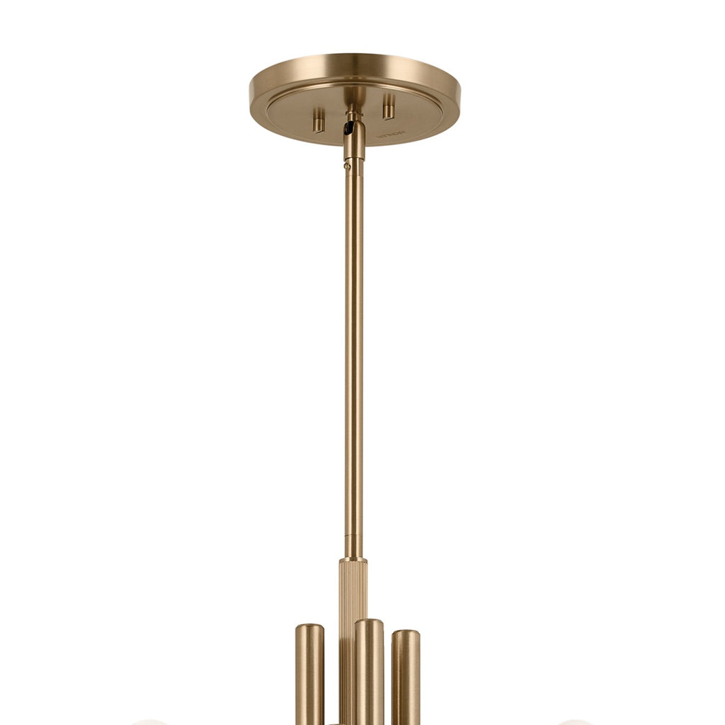KICHLER 52551CPZ Odensa 40.25 Inch 10 Light Chandelier In Champagne Bronze