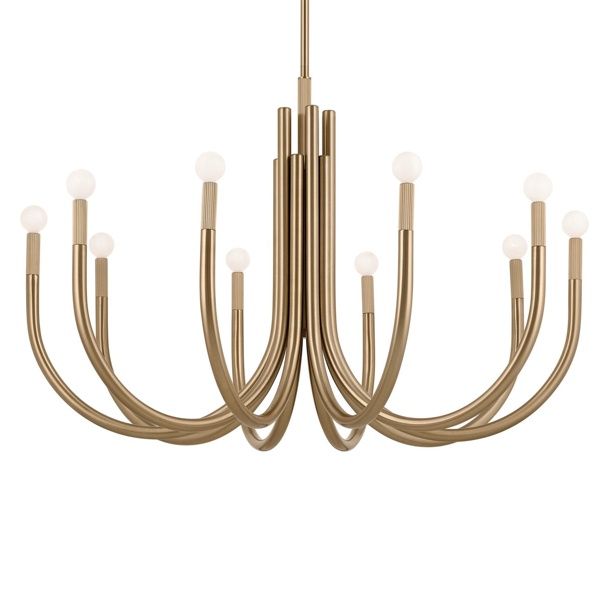 KICHLER 52551CPZ Odensa 40.25 Inch 10 Light Chandelier In Champagne Bronze