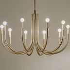 KICHLER 52551CPZ Odensa 40.25 Inch 10 Light Chandelier In Champagne Bronze