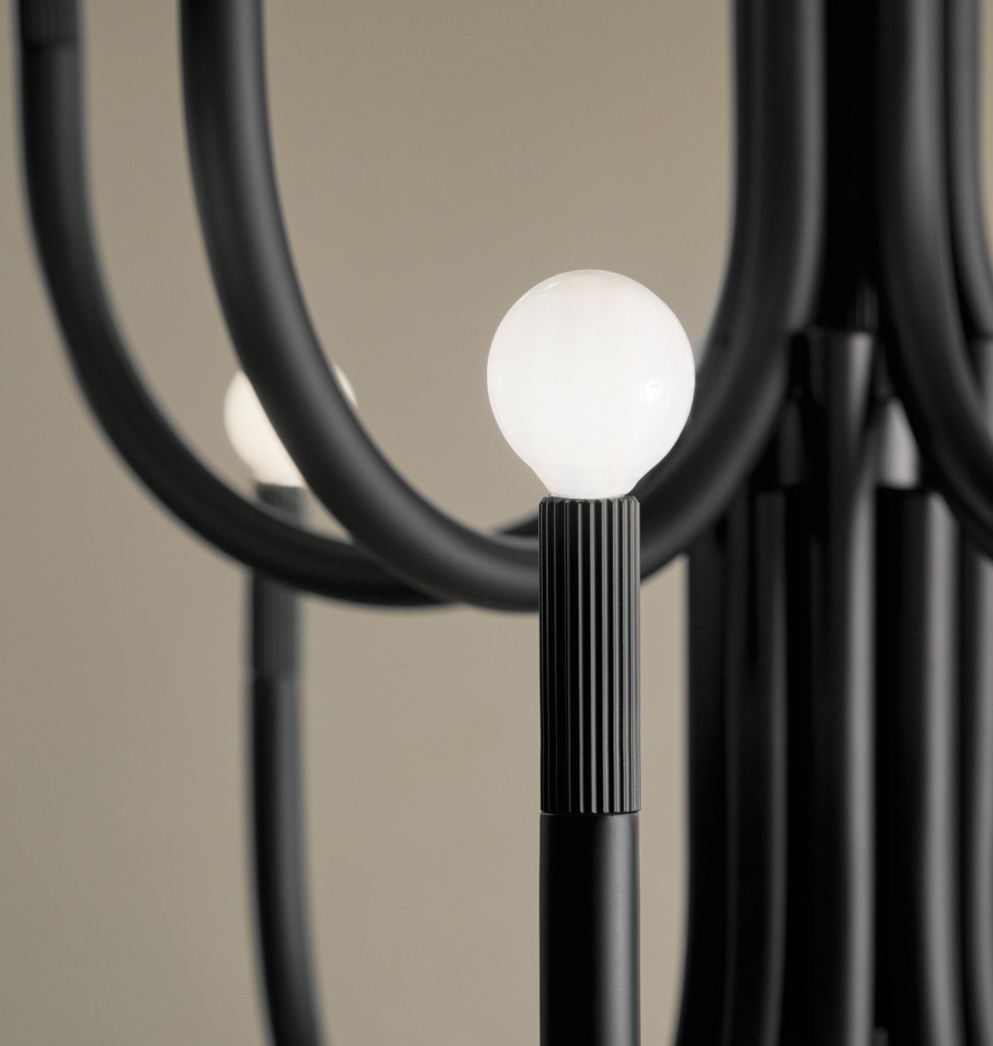 KICHLER 52552BK Odensa 40 Inch 15 Light Chandelier In Black