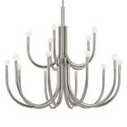 KICHLER 52552PN Odensa 40 Inch 15 Light Chandelier In Polished Nickel