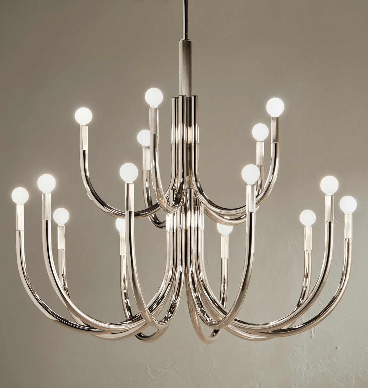 KICHLER 52552PN Odensa 40 Inch 15 Light Chandelier In Polished Nickel