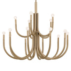 KICHLER 52552CPZ Odensa 40 Inch 15 Light Chandelier In Champagne Bronze