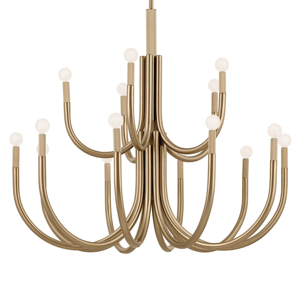 KICHLER 52552CPZ Odensa 40 Inch 15 Light Chandelier In Champagne Bronze