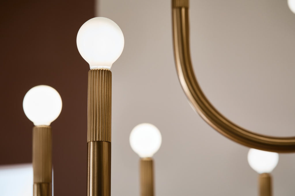 KICHLER 52552CPZ Odensa 40 Inch 15 Light Chandelier In Champagne Bronze