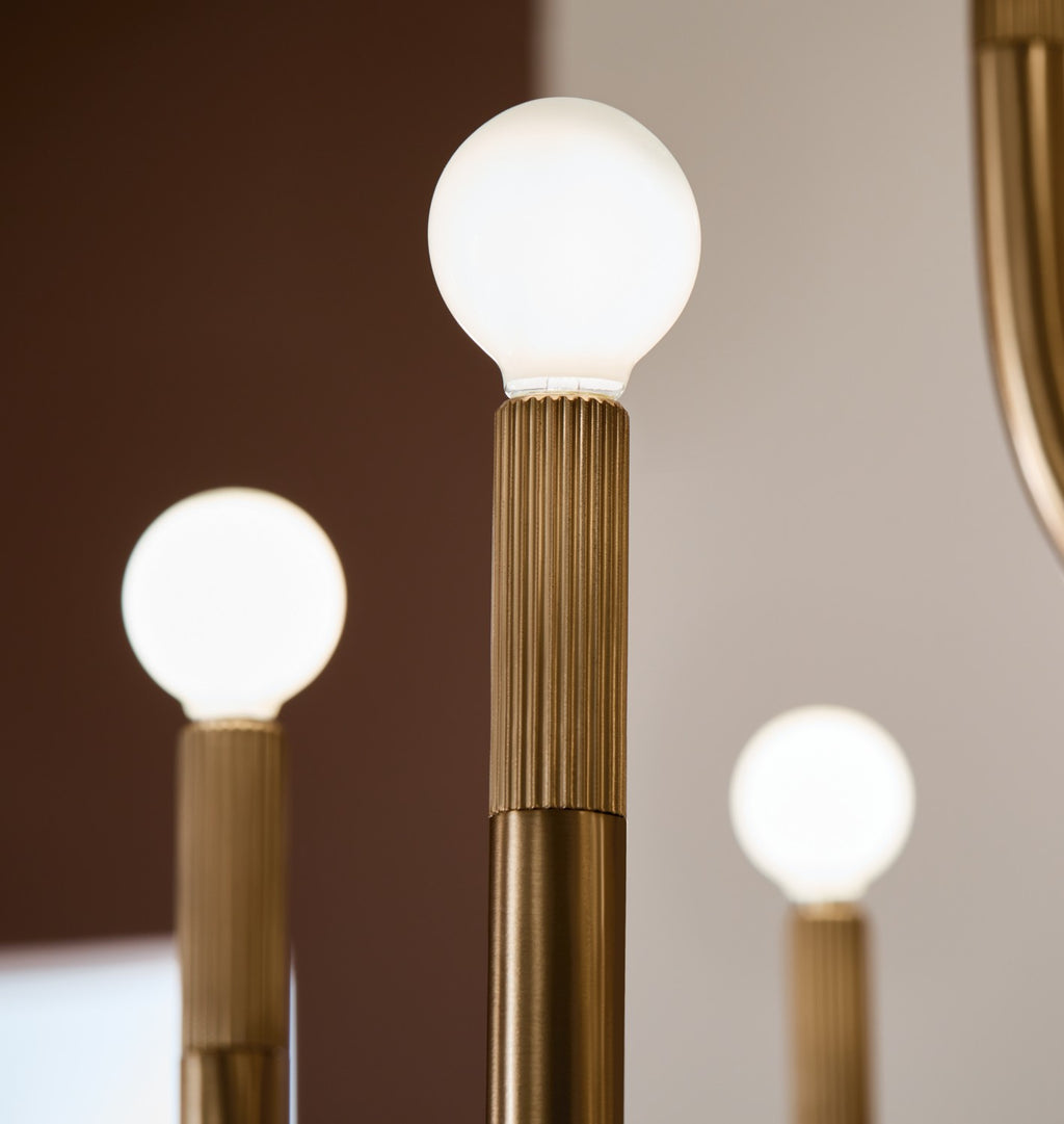 KICHLER 52552CPZ Odensa 40 Inch 15 Light Chandelier In Champagne Bronze