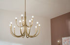 KICHLER 52552CPZ Odensa 40 Inch 15 Light Chandelier In Champagne Bronze