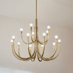 KICHLER 52552CPZ Odensa 40 Inch 15 Light Chandelier In Champagne Bronze