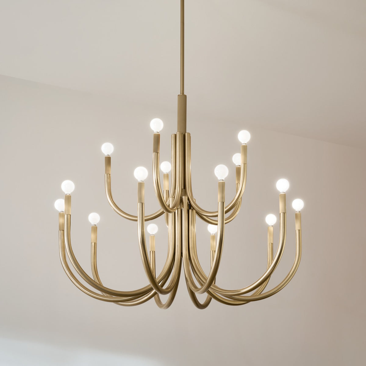 KICHLER 52552CPZ Odensa 40 Inch 15 Light Chandelier In Champagne Bronze