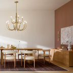 KICHLER 52552CPZ Odensa 40 Inch 15 Light Chandelier In Champagne Bronze