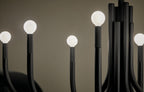 KICHLER 52553BK Odensa 46 Inch 8 Light Oval Chandelier In Black
