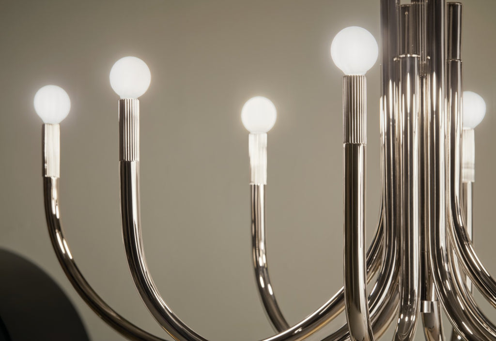 KICHLER 52553PN Odensa 46 Inch 8 Light Oval Chandelier In Polished Nickel