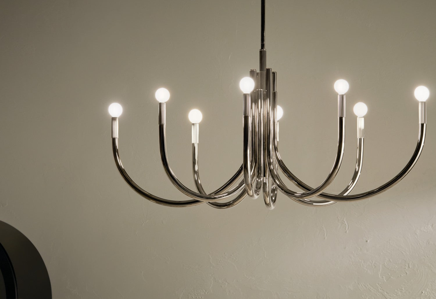 KICHLER 52553PN Odensa 46 Inch 8 Light Oval Chandelier In Polished Nickel