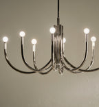 KICHLER 52553PN Odensa 46 Inch 8 Light Oval Chandelier In Polished Nickel