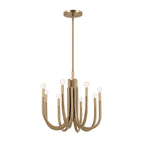 KICHLER 52553CPZ Odensa 46 Inch 8 Light Oval Chandelier In Champagne Bronze