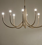 KICHLER 52553CPZ Odensa 46 Inch 8 Light Oval Chandelier In Champagne Bronze