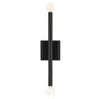 KICHLER 52556BK Odensa 17 Inch 2 Light Wall Sconce In Black