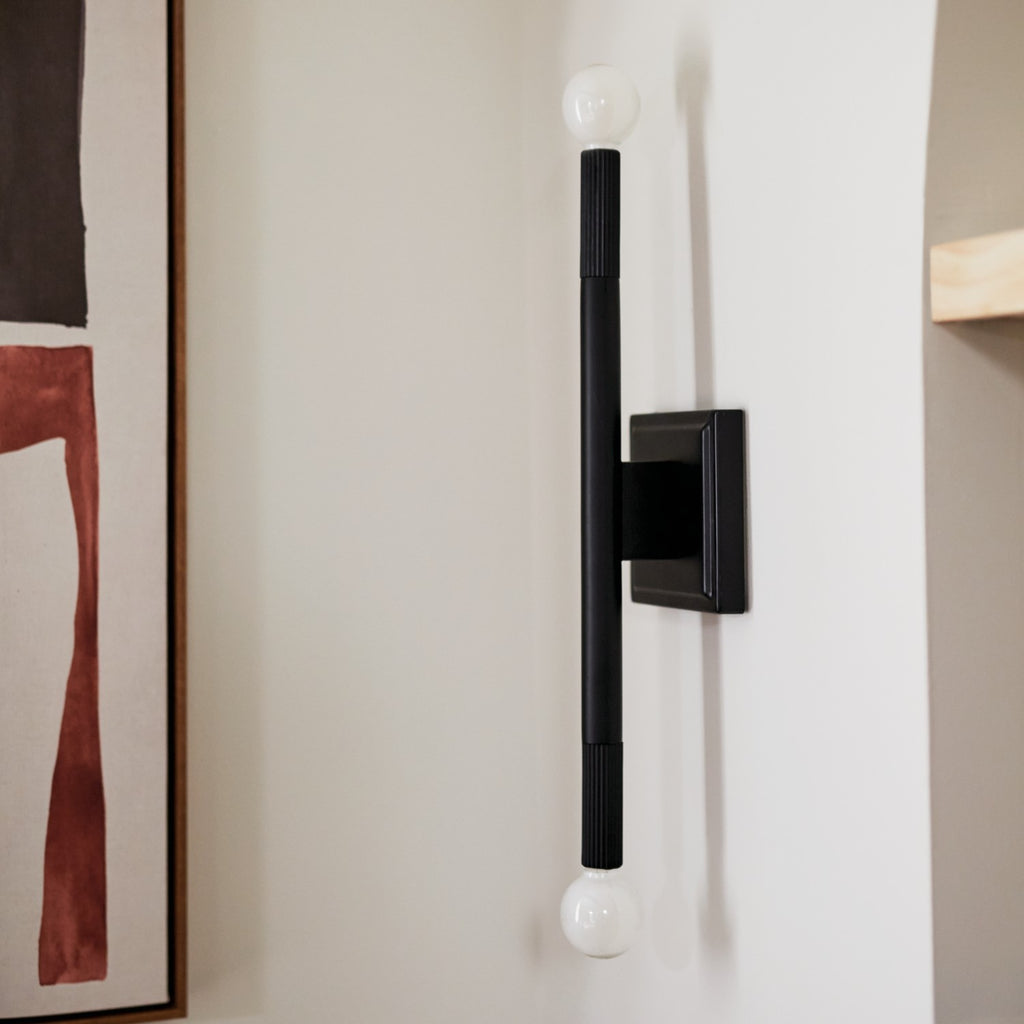 KICHLER 52556BK Odensa 17 Inch 2 Light Wall Sconce In Black