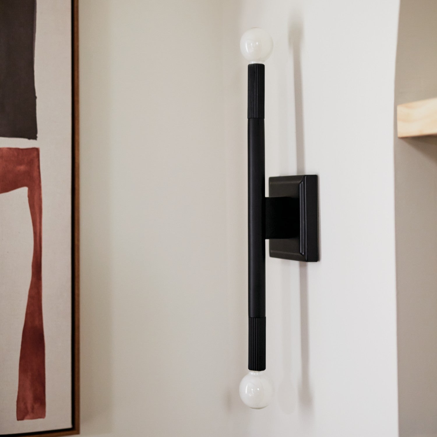 KICHLER 52556BK Odensa 17 Inch 2 Light Wall Sconce In Black