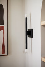 KICHLER 52556BK Odensa 17 Inch 2 Light Wall Sconce In Black