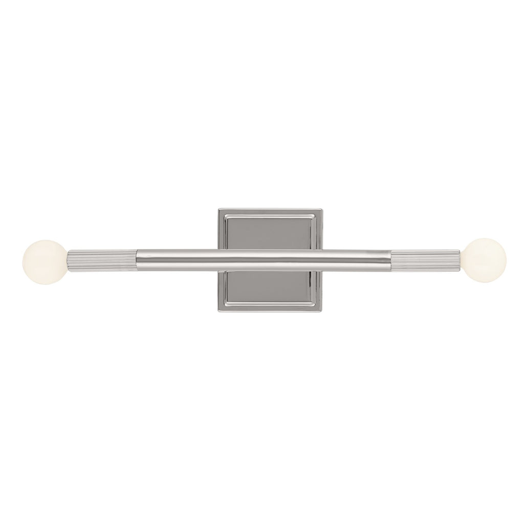 KICHLER 52556PN Odensa 17 Inch 2 Light Wall Sconce In Polished Nickel