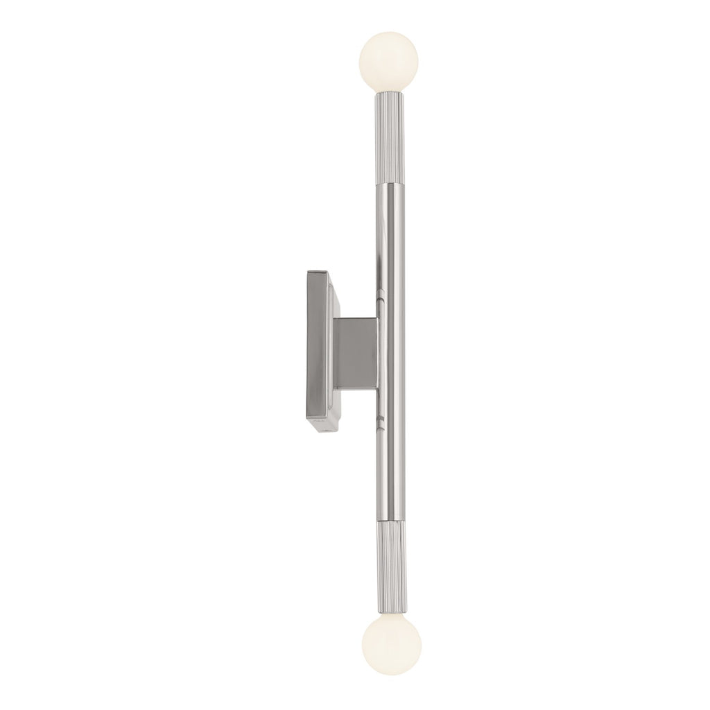 KICHLER 52556PN Odensa 17 Inch 2 Light Wall Sconce In Polished Nickel